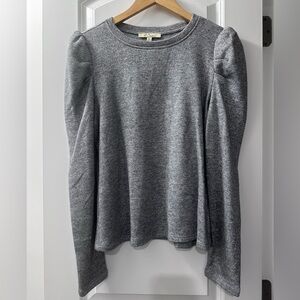 Les Serein Gray Shimmer Women's Top Medium